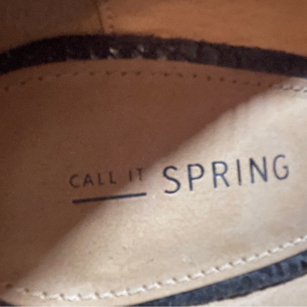 Call It Spring Beige Leather Footwear